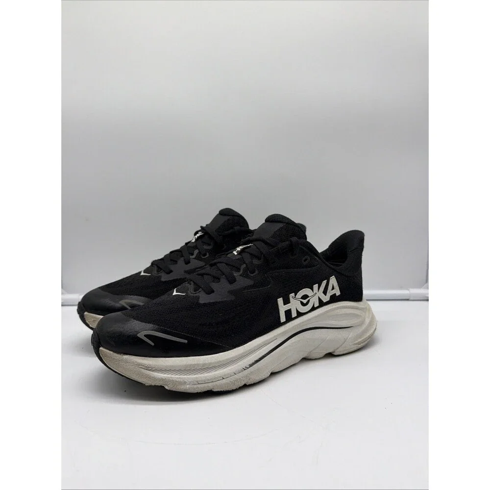 Hoka One One Clifton 10 Big Kids 6 Black Running Shoe Sneaker Youth Boys Girls